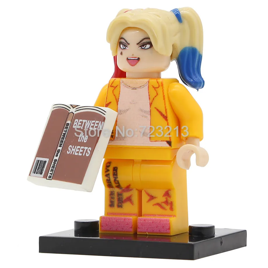 Harley Quinn Супер герой фильм Пятница 13-й хедхантер фигурка полиция Джокер зомби Bgirl человек паук Строительные блоки модели кирпич комплект игрушки - Цвет: Harley Quinn
