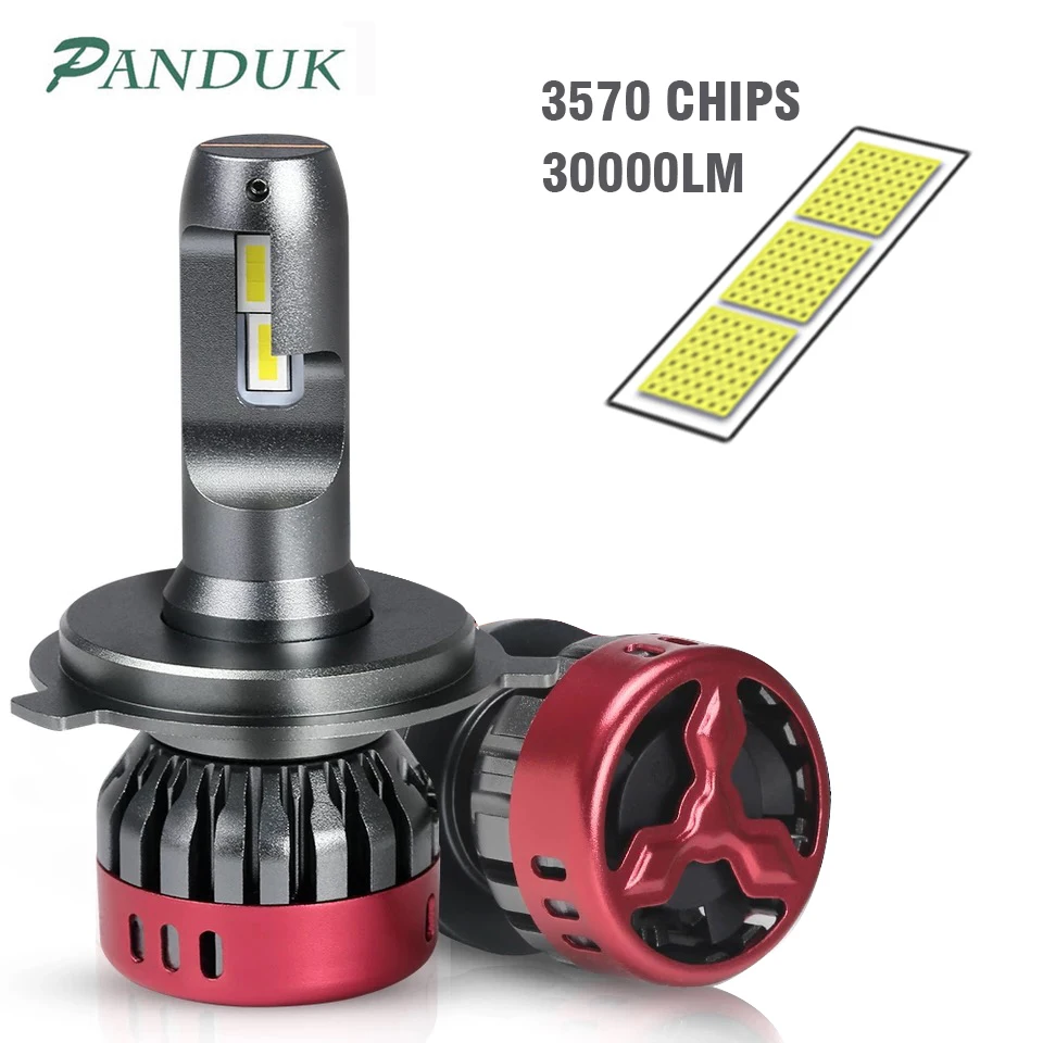 PANDUK авто лампы светодиодный чип 30000LM 110W H1 H4 H7 H8 H11 9005 HB3 9006 HB4 автомобильная