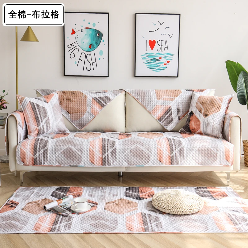 Подушка для дивана Одноместный Трехместный четыре сезона хлопок нескользящий