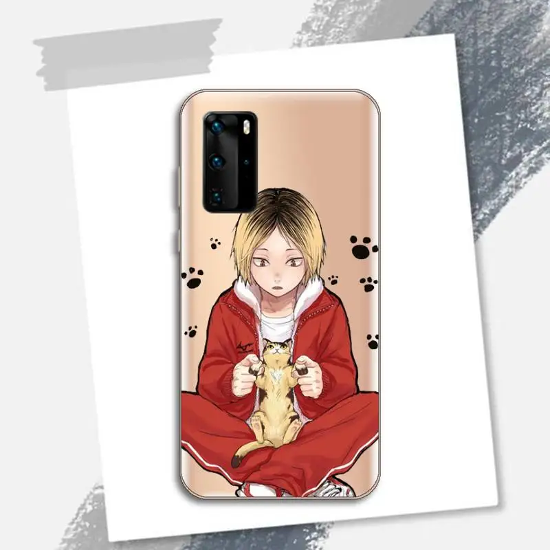 

Anime Kenma Kozume Of Haikyuu Phone Case Transparent for Huawei P honor 8 10i 20 30 40 smart 2019