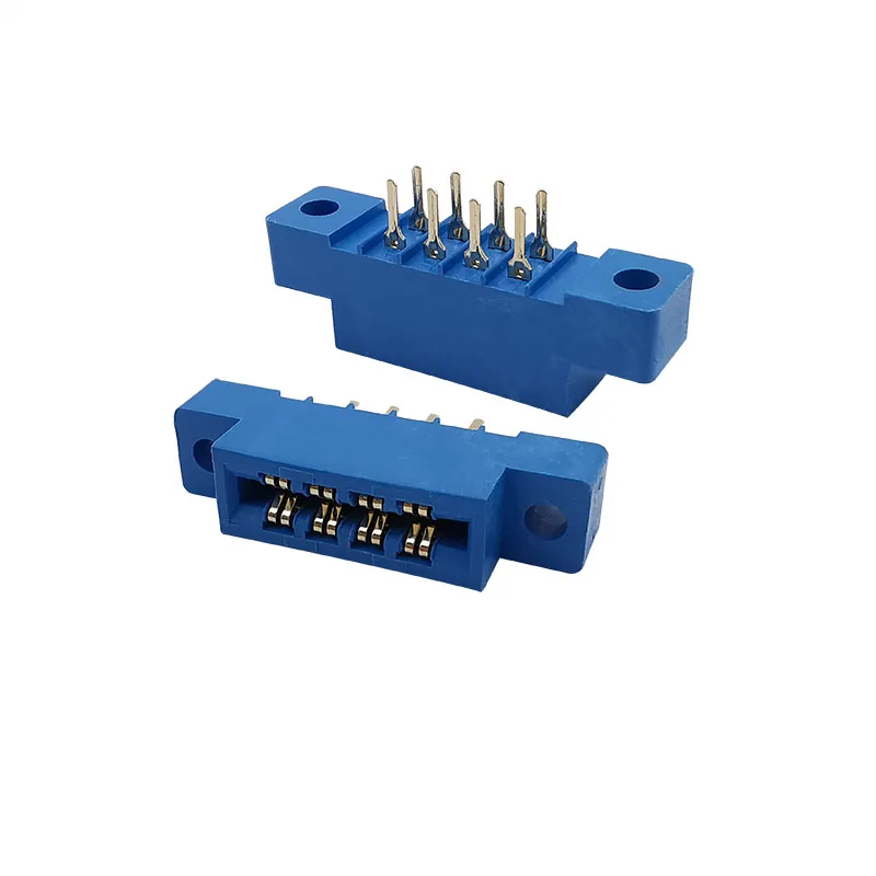 2Pcs 805 Series Strip Connector 3.96mm Pitch Female Socket PCB Mount Card Edge Connectors Blue Wire Terminal 8P-72Pin - купить по