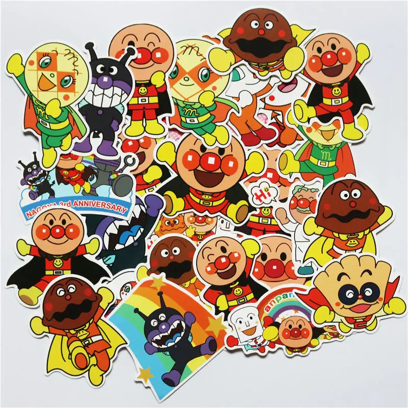 TD ZW 57 шт. мультяшная наклейка Anpanman s для чемодана скейтборда ноутбука багажа холодильника телефона автомобиля Стайлинг DIY Наклейка
