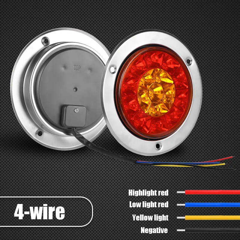 Светодиодный задний фсветильник рь для грузовика желтый стоп-сигнал сигнал
