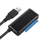 Поддержка внешнего жесткого диска 2,5 или 3,5 дюйма SSD HDD Plug And Play 22-контактный кабель Sata III переходник Sata к USB 3,0 кабель SATA 3
