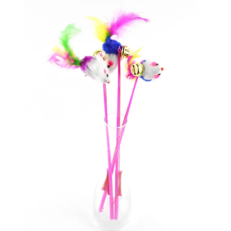 1 шт. забавные игрушки для кошек котенок перо женская кошачья палочка пластиковые