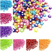 50pcs 8mm color mixed five pointed star shape acrylic bead pendant diy beads for bracelet necklace jewelry making