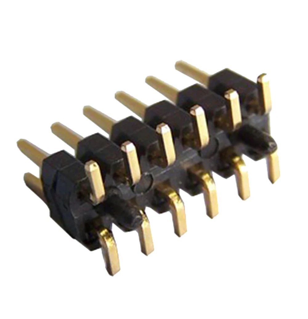 100 шт 1 27 мм SMT двухрядный 2x50P контактный шаг заголовка 0 05 &quotL7.2 золотой PCB штыревой