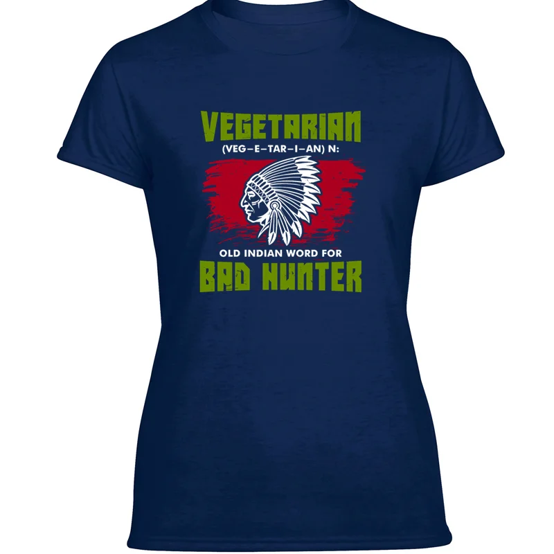 

Crazy Vegetarian Bad Hunter Mens T Shirt Crew Neck Tee Shirt Short Sleeve Classical Hiphop Top