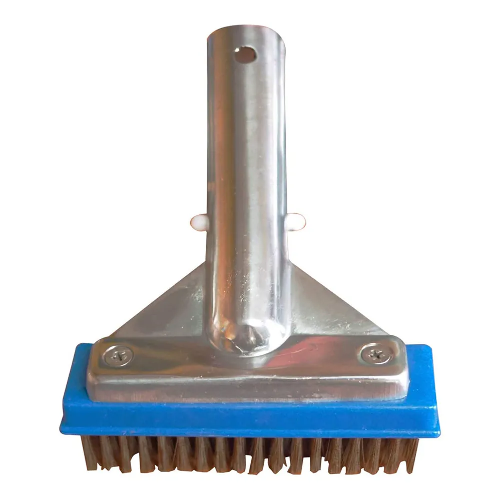 

5.5in Pool Brush Aluminium Brush Head Clean Floors Stainless Steel Bristles