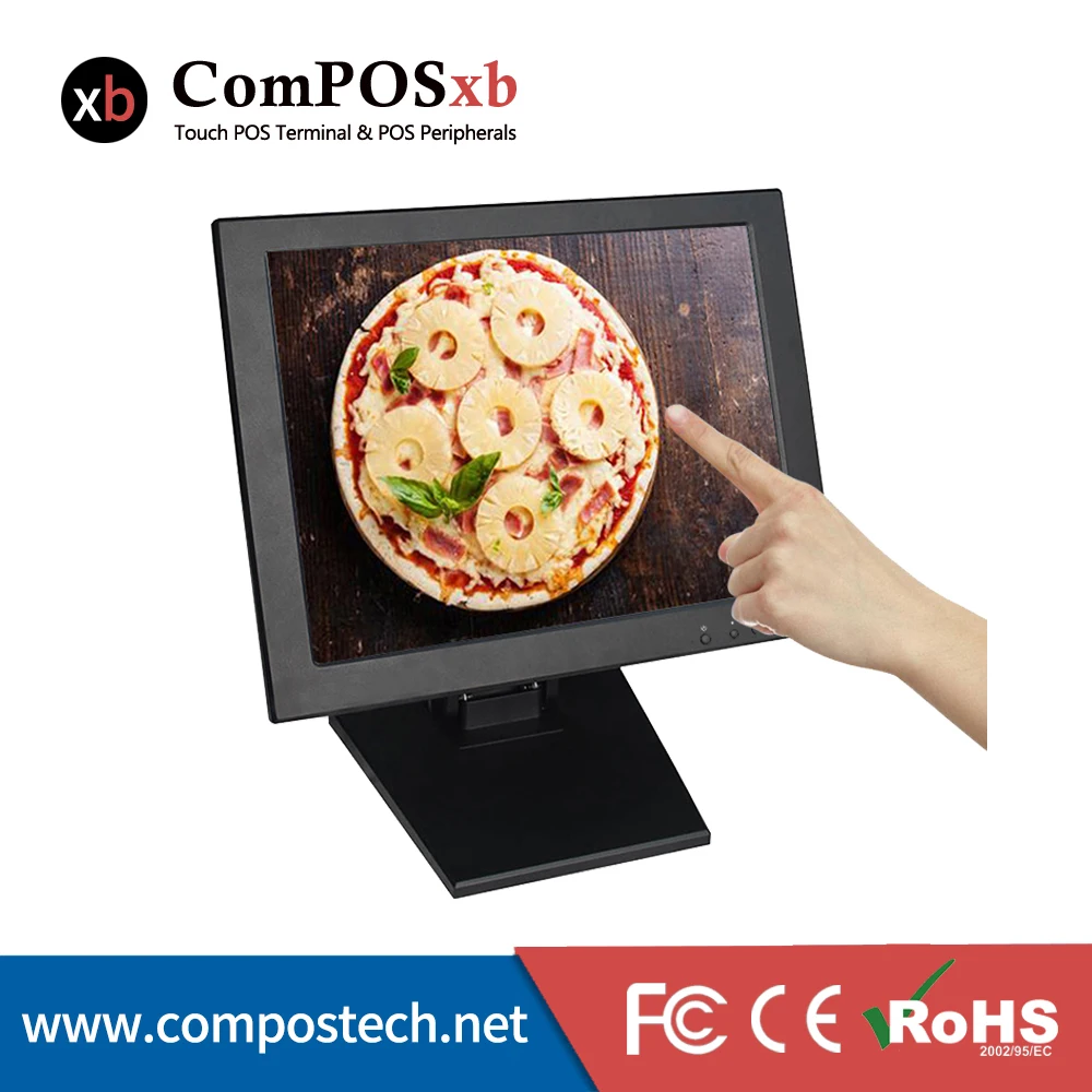 Светодиодный 15-дюймовый резистивный сенсорный монитор заводская цена экранный