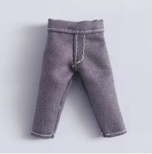 grey Новинка OB11 bjd Кукла Одежда сломанные ковбойские джинсы брюки для ob11, obitsu11, Molly, 1/12bjd куклы аксессуары Одежда - Цвет: grey