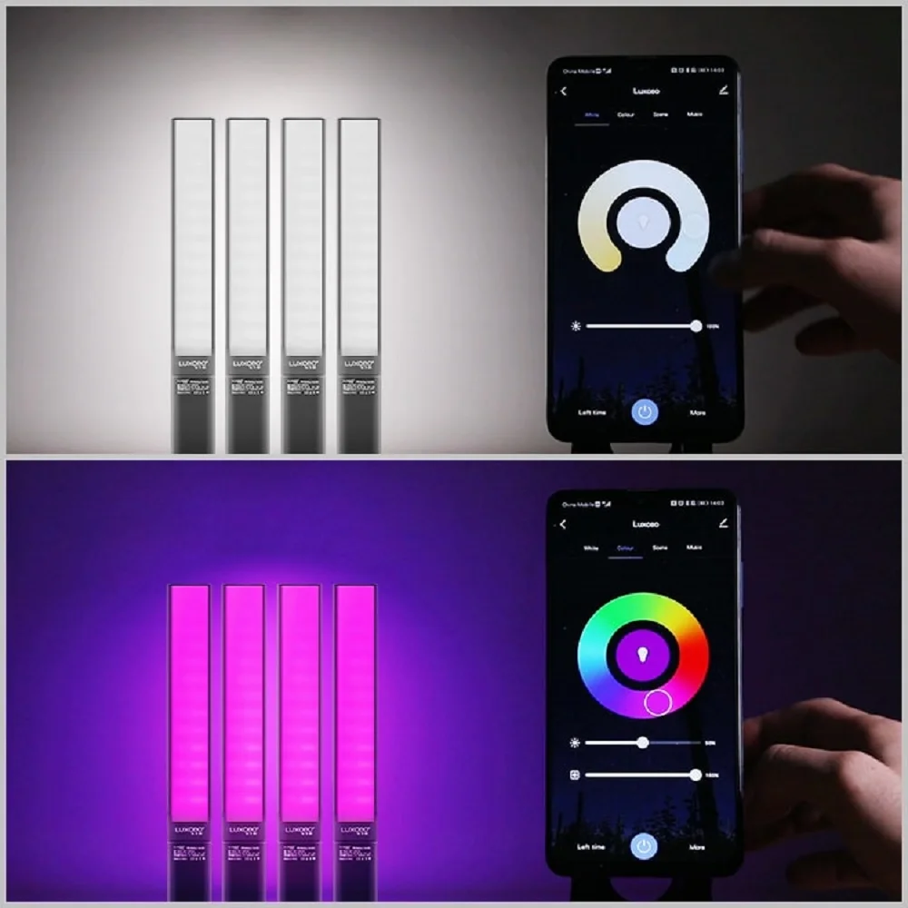 Светодиодная лампа для видеосъемки светильник бар RGB приложение Управление