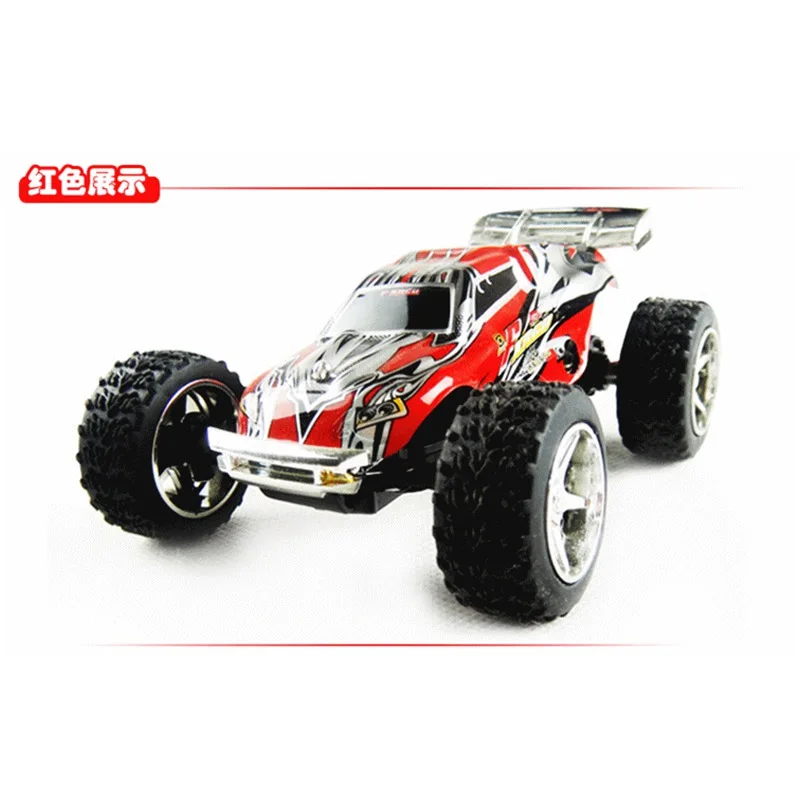 WLtoys 1/32 масштаб RC игрушка RTR высокоскоростной гоночный грузовик багги Дистанционное управление автомобиль 5 скоростей переключения передач с дорожными конусами - Цвет: Красный