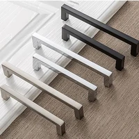 3 78 5 7 56 modern simple furniture handles black cabinet dresser pull drawer handle u shaped zinc alloy furniture hardware