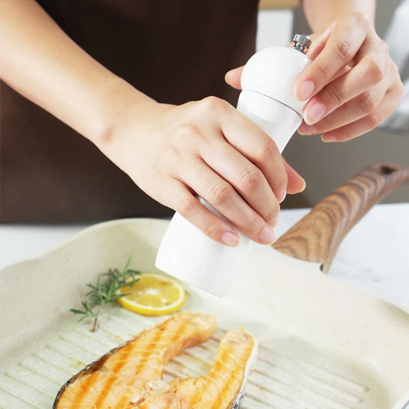 2Pcs Salt and Pepper Grinder with Ceramic Adjustable Coarseness Elegant Shakers for Fresh Spices | Дом и сад