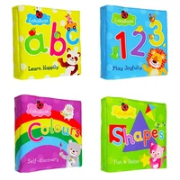 cartoon alphabet color shape baby cloth book recognition learning education toy soft cloth learning cognize book kids quiet book