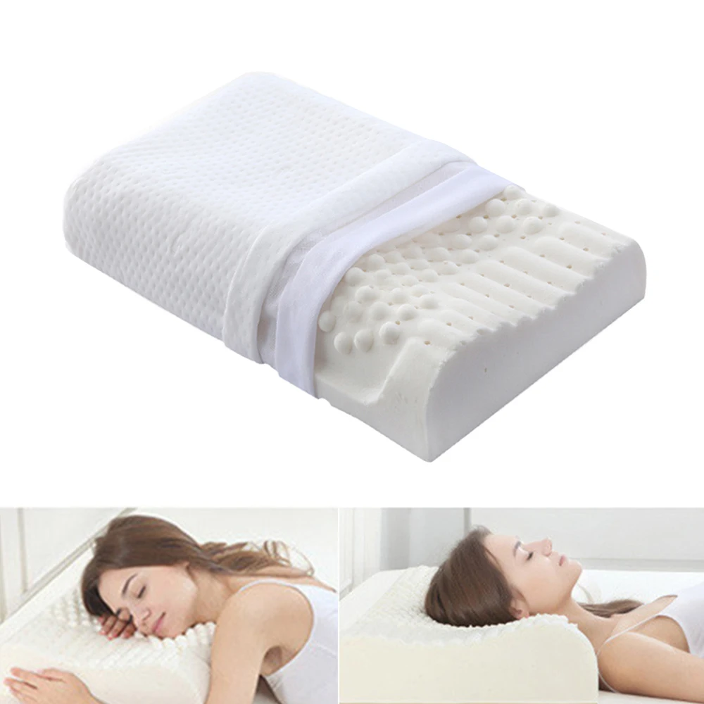 Miglior Cuscino Ortopedico In Lattice Naturale Cuscino In Memory Foam Cuscino Per Dormire Collo Sollievo Dal Dolore Cuscino Cervicale Cuscino Bianco 60cm
