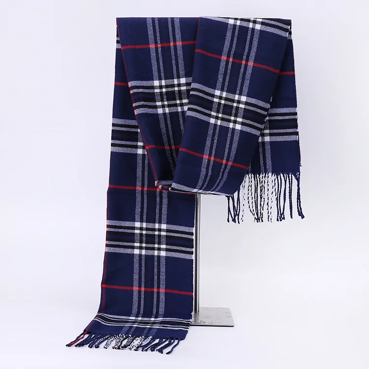 Men Women Plaid Autumn Winter Scarf Women Warm  Scarves 190*32cm Fashion Casual Scarfs Cashmere Bufandas Hombre