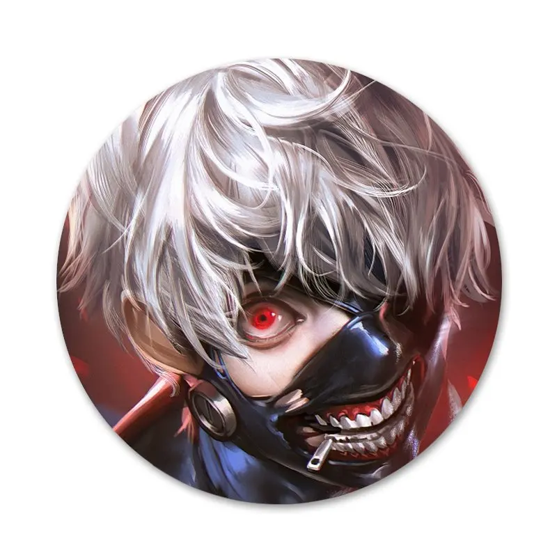 

58mm Japanese anime Tokyo Ghoul Japan Queen Icons Pins Badge Decoration Brooches Metal Badges For Backpack Decoration