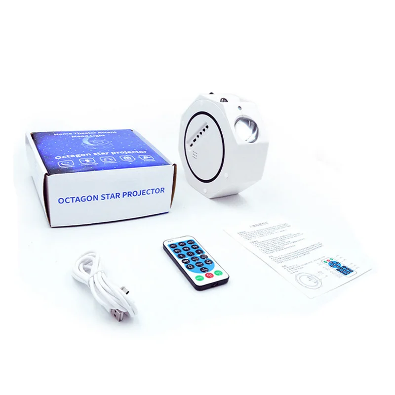 Детский проектор с движущимися эффектами звезда небо радужные огни Луна