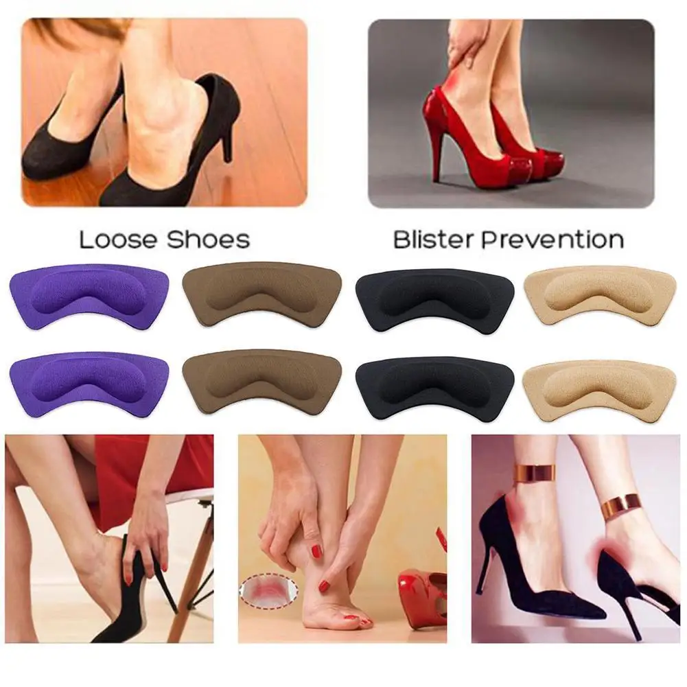 

1pair Shoes Insoles Anti Slip Cushion Pads Feet Care Unisex For Heels Protector Shoes Insoles Tools Heel Insert Rubbing