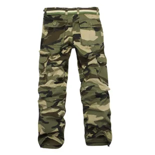 HOO 2022 мужские модные повседневные свободные брюки с множеством сумок камуфляжные