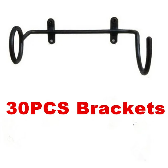 30 PCS Bracket 1-100 шт, горячая распродажа, черный бар, винные бутылки, настенный дисплей, полки кронштейны, мебель, винные бутылки, стойка, кронштейн, поддержка - Цвет: 30 PCS Bracket