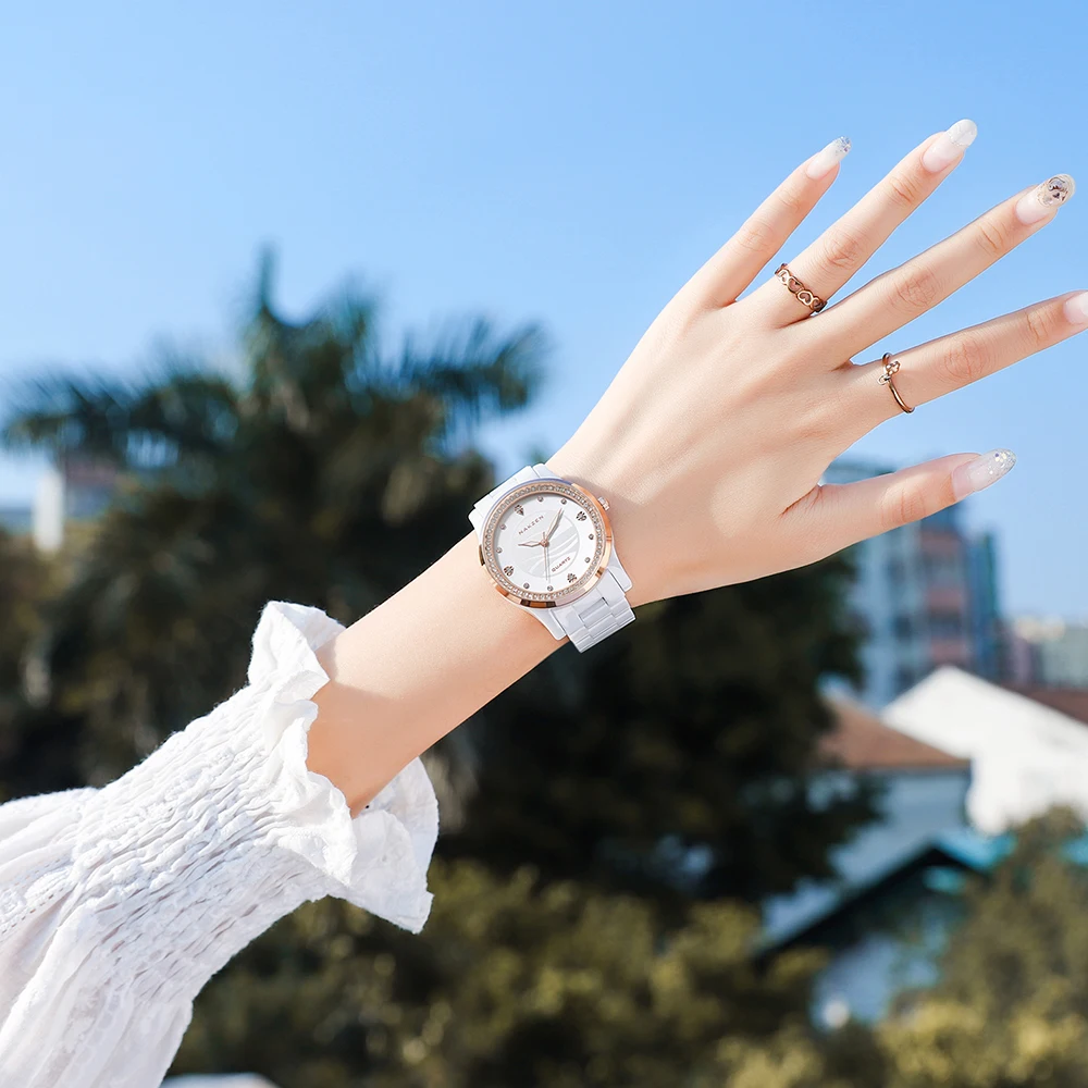 NAKZEN New Design Women Watches Elegant Ceramics Reloj Mujer Japanese Quartz Movement Clock for Ladies Luxury Relogio Feminino enlarge