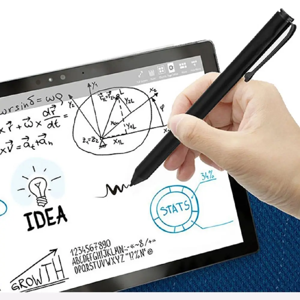 

Стилус чувствительный к давлению 4096, Черный Стилус для планшета 14,2 см, умный карандаш для Microsoft Surface Go Pro5 Pro4 Pro3 Book, ручка, ручки, для рисования, ...
