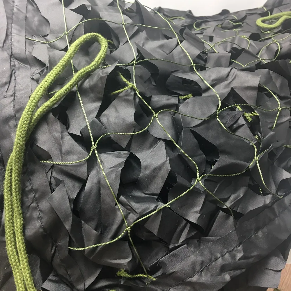 Черная усиленная камуфляжная сетка WELEAD большие размеры военные садовые навесы