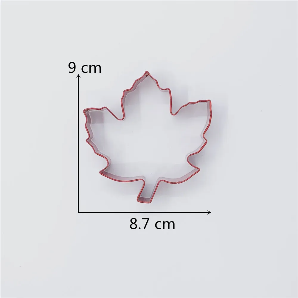 KENIAO измельчитель печенья из кленовых листьев на День Благодарения-8 7x9 см-сэндвич
