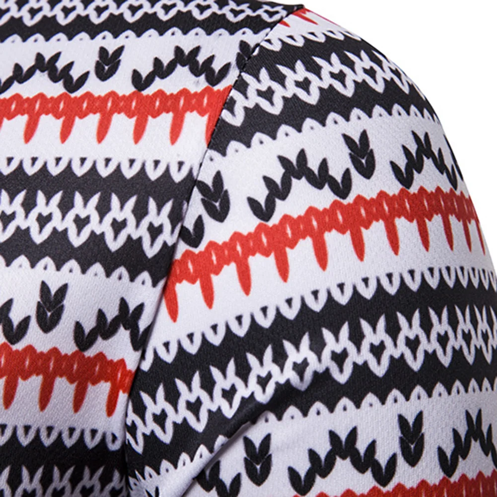 Рождественская модная мужская повседневная приталенная блуза из