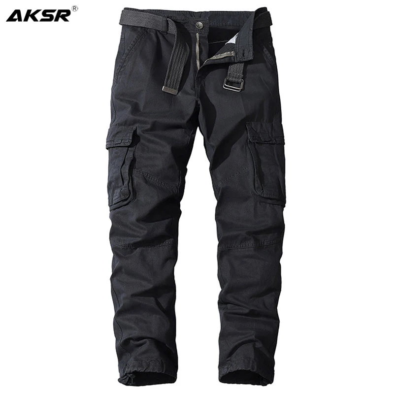 Брюки карго мужские хлопковые повседневные тактические штаны в стиле милитари