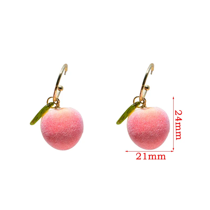 

10pcs Fashion Foam Cute Girl Heart Water Peach Green Leaf Charms DIY Making Handmade Jewelry Earrings Accessories