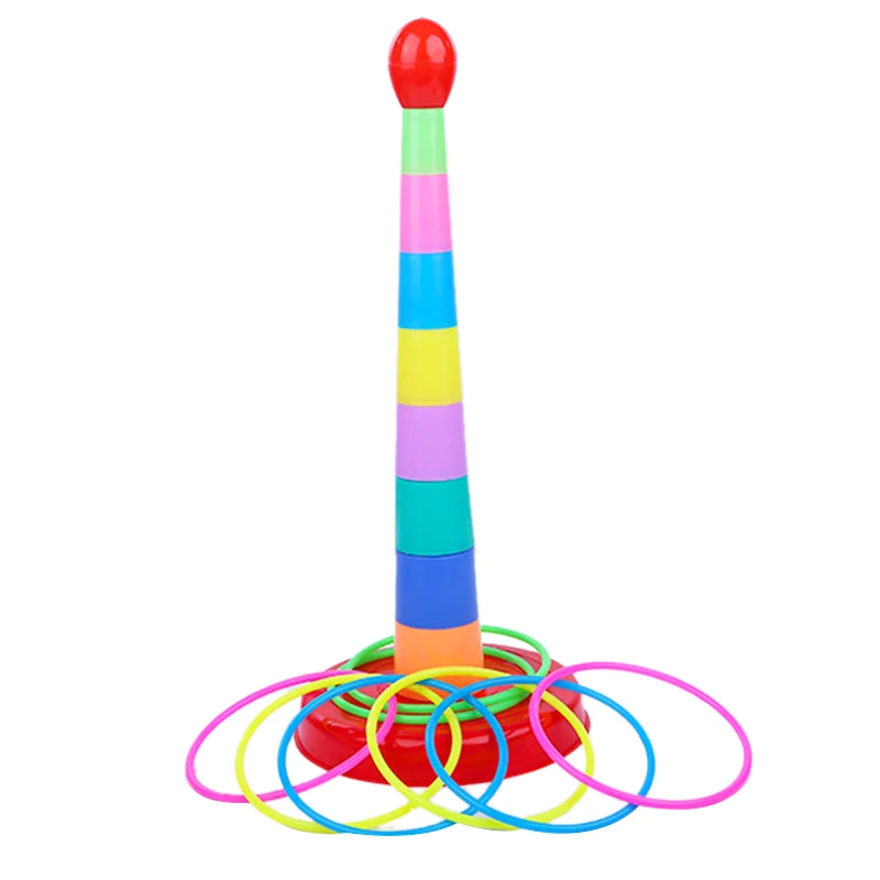 17 3 дюймов ярко красочные Пластик Спорт кольцеброс игровой набор для детей