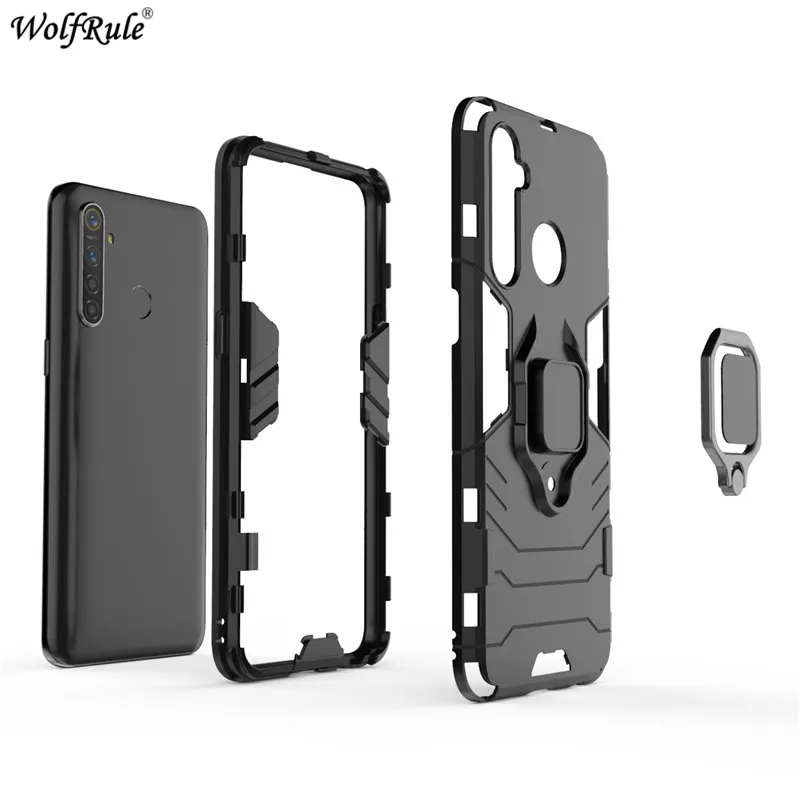 Ring Holder Case For OPPO Realme C3 Case C11 C15 V5 Q2 5 5i 6i K7X Cover Armor Protective Phone Bumper For OPPO Realme C3 Funda