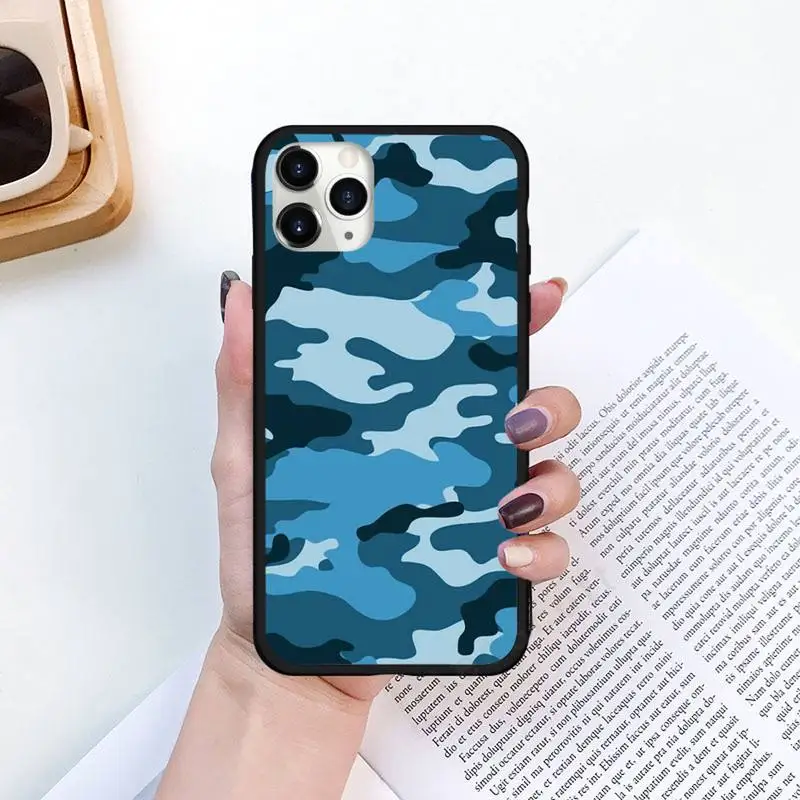 

Camouflage Pattern Camo Army Phone Case for iPhone 11 12 pro XS MAX 8 7 6 6S Plus X 5S SE 2020 XR Luxury brand shell funda coque