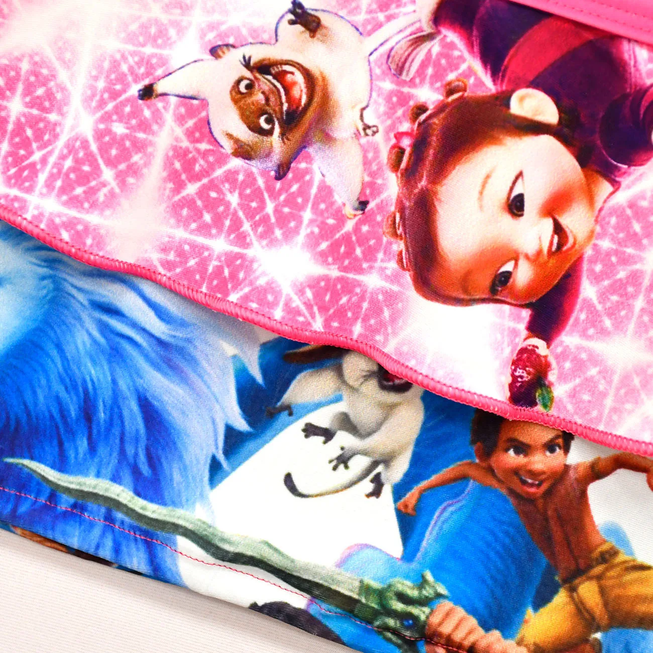 

Dragon Hunting Legend Girls' 2-piece swimsuit printed sling bow vest ruffled fashionable baby swimsuit 3-10y