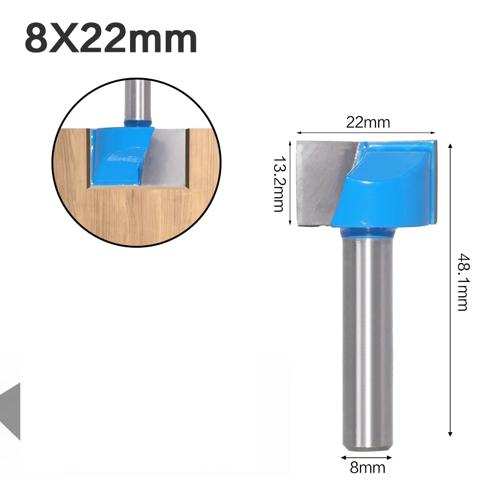 

4pcs 8mm Cleaning Bottom Engraving Bit Solid Carbide Router Bits 10/15/22/30mm