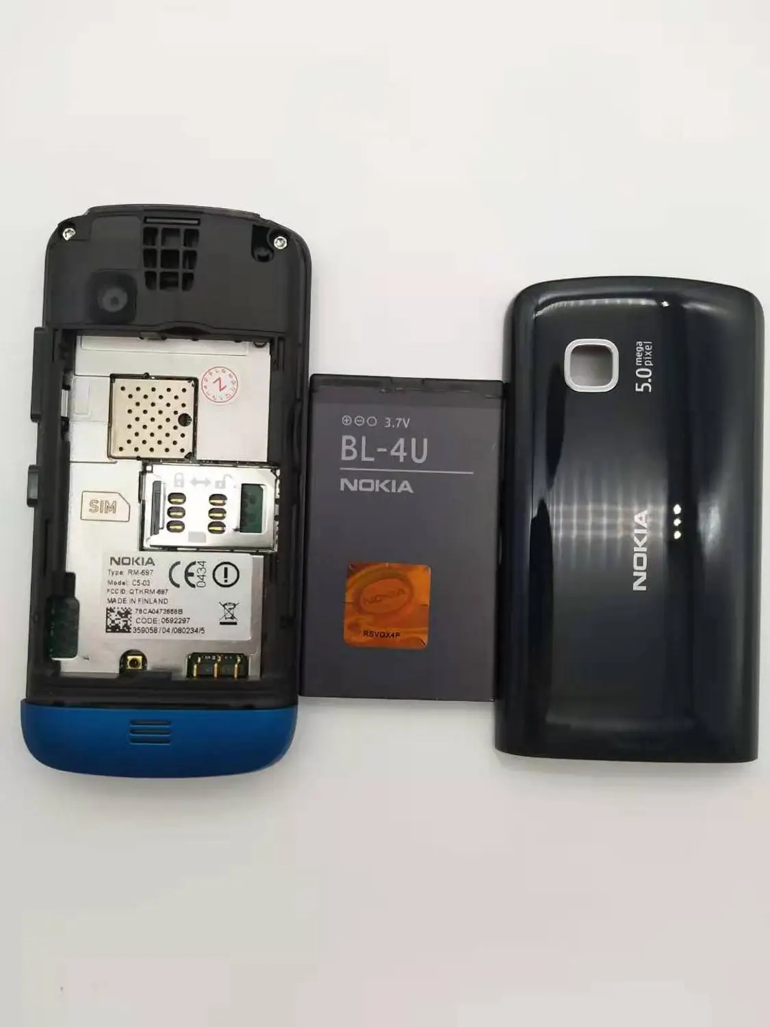 C5-03 Nokia C5-03 wifi gps 5MP 3g Bluetooth разблокированный мобильный телефон один год гарантии