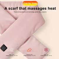 new winter warm scarf smart usb electric heat massage scarf home portable washable massage scarf for girlfriend old man gift