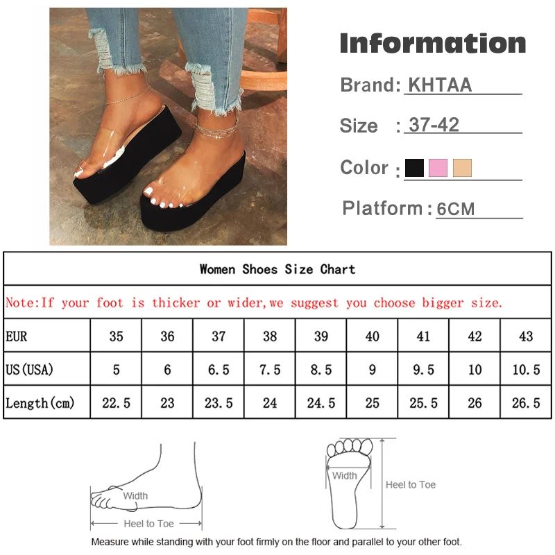 

Summer Slippers Women Flat Platform High Heel PVC Casual Woman Beach Sandals Colorful Printing Non Slip Soft Durable Lady Shoes