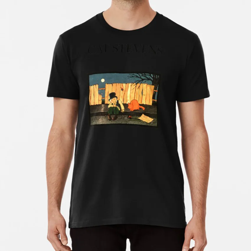 Кот Стивенс: тизер и фирекат футболка Стивенс мир поезд хиппи|Мужские футболки| |