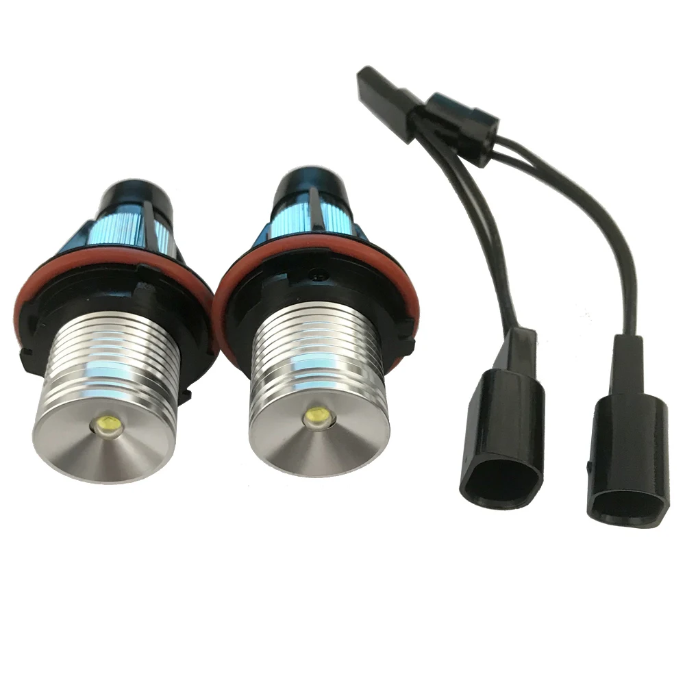 

2PCS 10W LED Marker Angel Eyes White/Blue/Red/Yellow Led Halo For BMW E39 E53 E60 E61 E63 E64