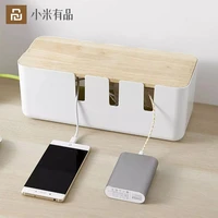 youpin power strip storage box anti dust charger socket organizer network line storage bin charger wire bathroom for smart home