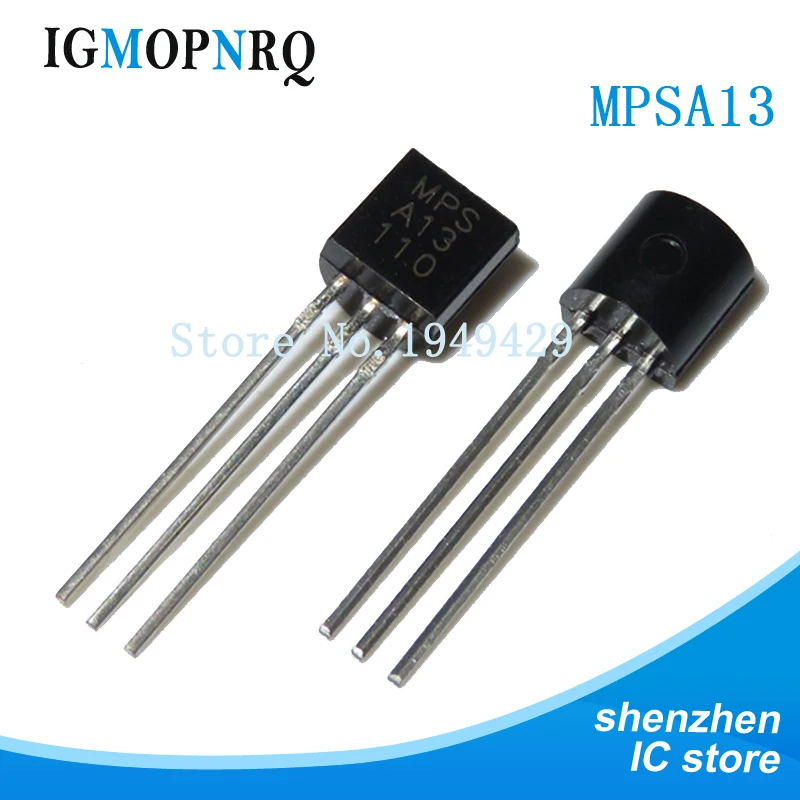 

50PCS MPSA13 TO92 MPS A13 NPN Transistor TO-92 0.5A 30V
