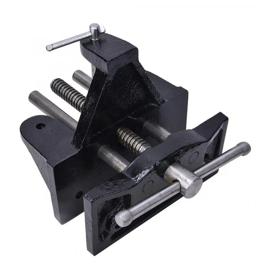 Чугунные настольные тиски Быстрое открытие деревообрабатывающая скамейка зажим