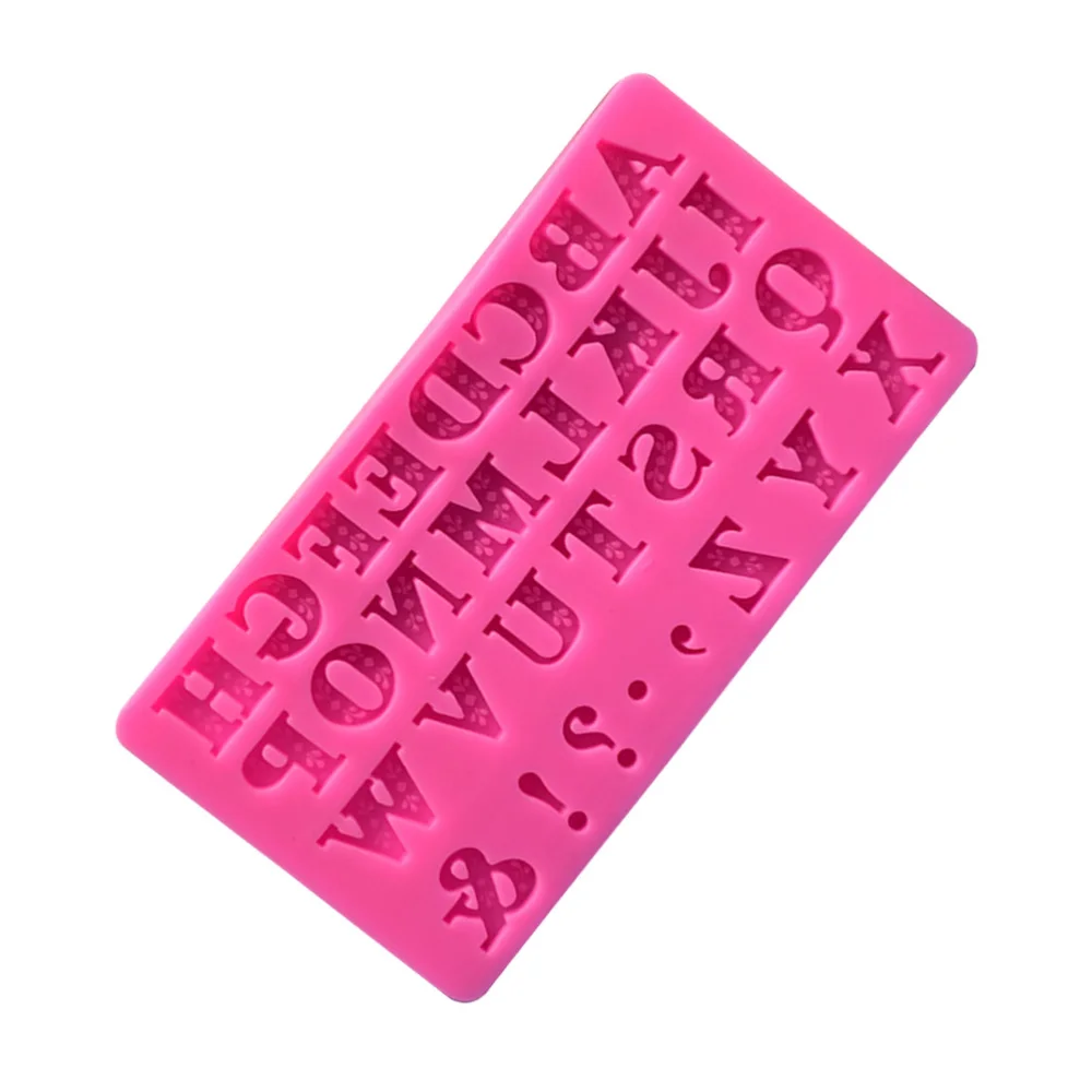 1pc Letter Silicone Mold Bakeware Cake Decorating Tools Dessert Chocolate Ice Cube Fondant |