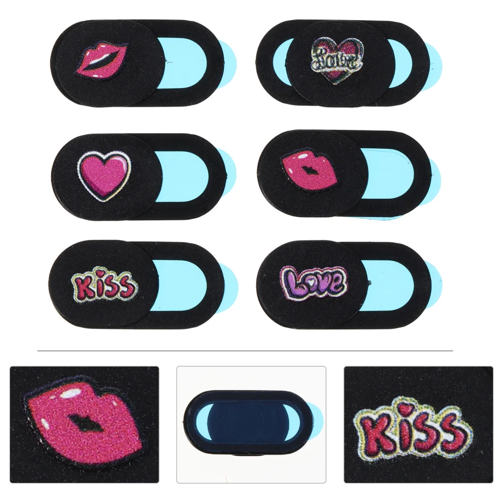 

6PCS Webcam Cover Universal Phone Laptop Camera Cover Cache Slider Web Cam Cover for IPad PC Macbook Privacy Sticke
