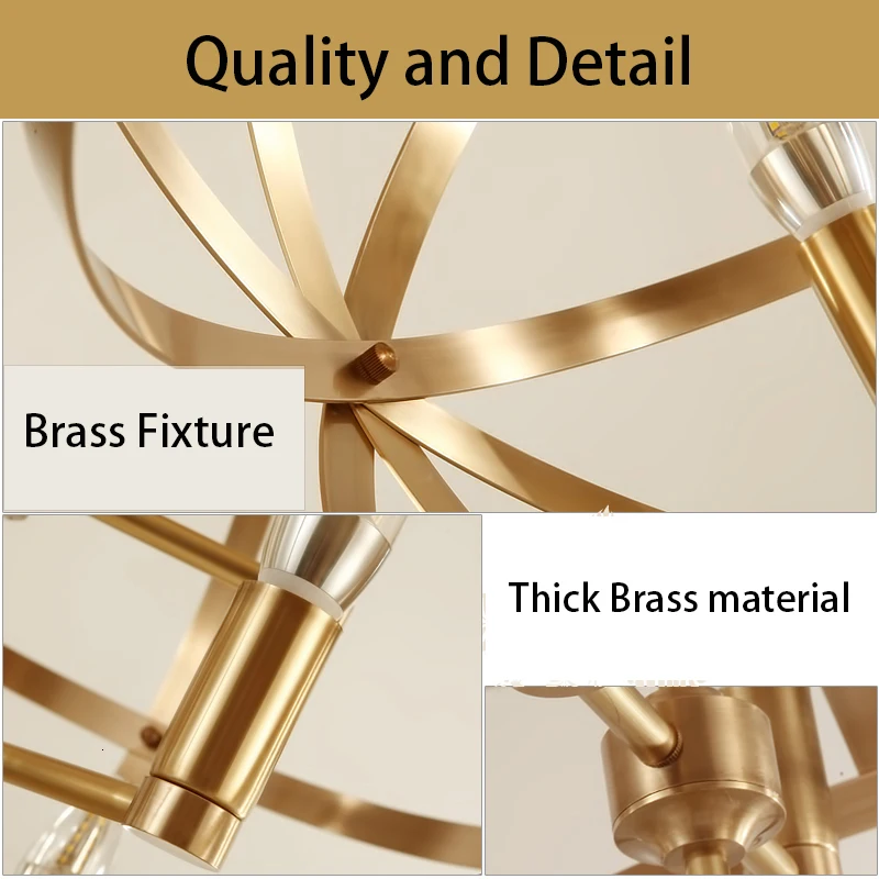 Современный подвесной светильник винтажная люстра из латуни домашний декор |